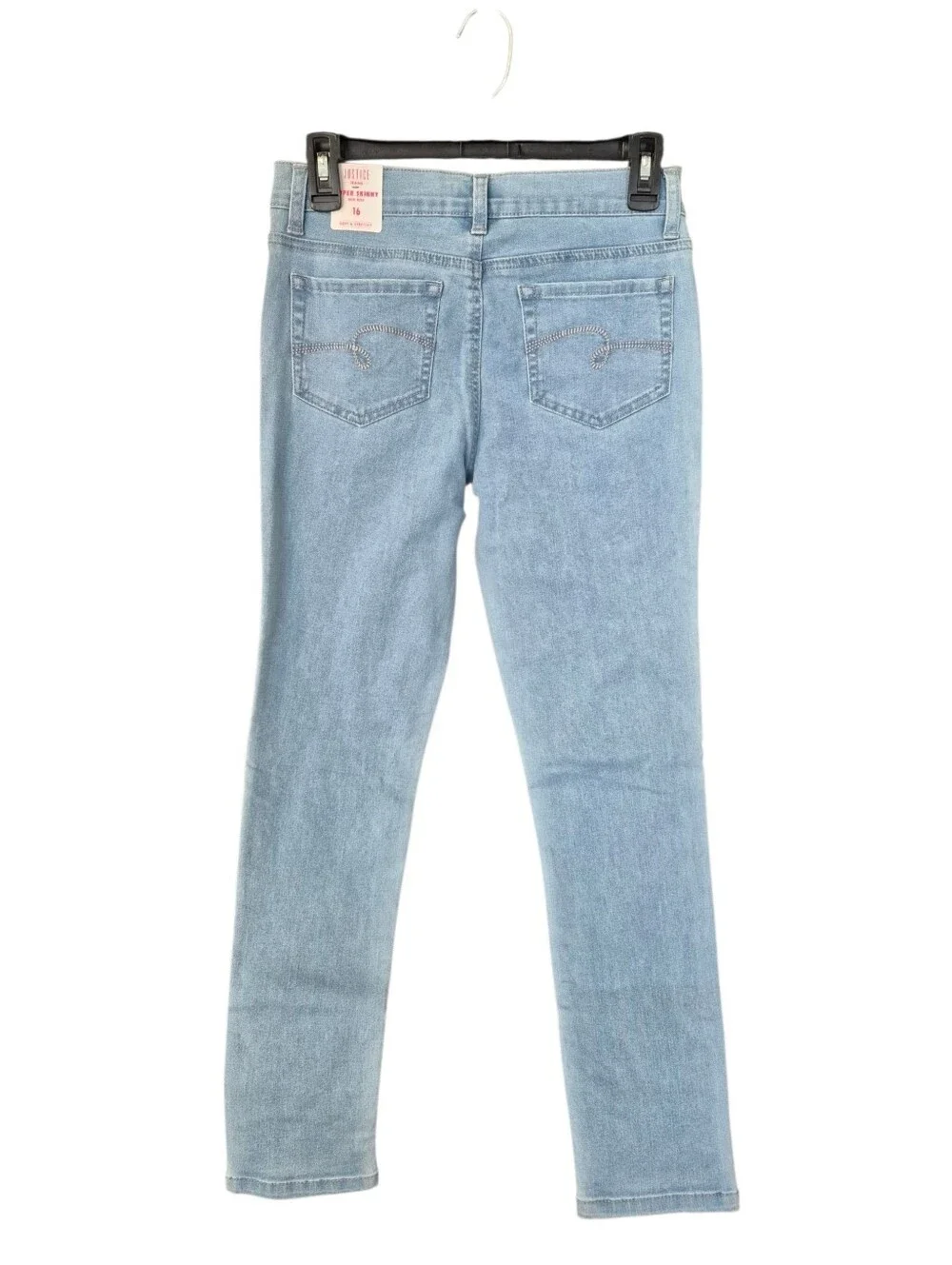 NWT Justice Girls Mid Rise Sequined Jeans - 16 U3